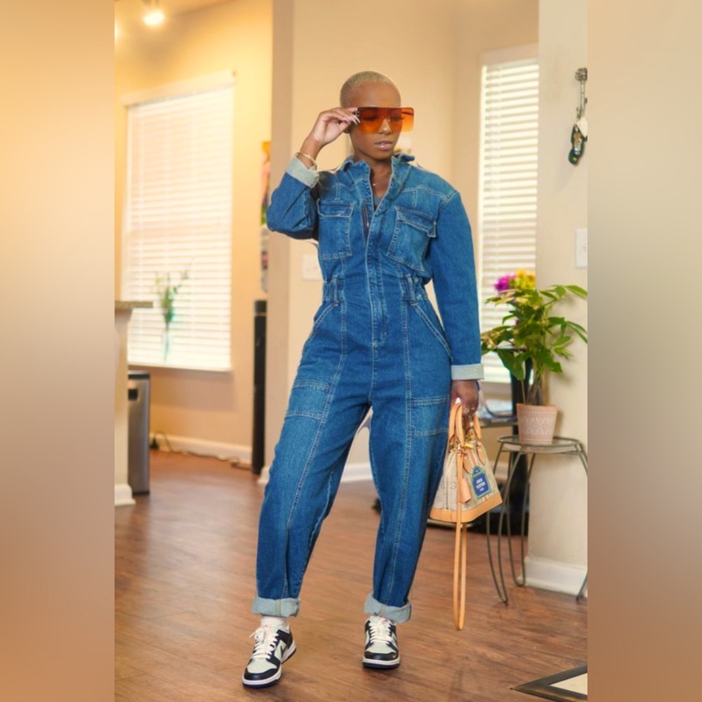 NWT. Universal Thread Denim Utility Jumpsuit